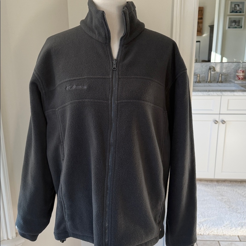 Columbia Bugaboo Fleece Interchange jacket in green and gray, Large, VGUC - Picture 10 of 13